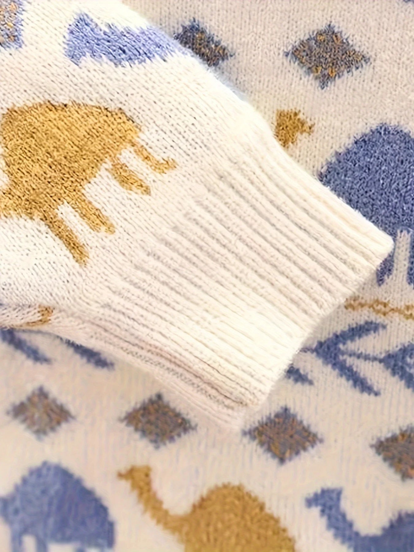 Boys Fleece-Lined Knit Sweater | Toddler Winter Pullover | Base Layer Shirt