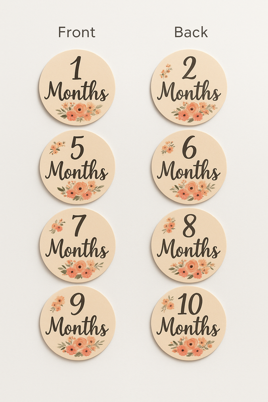 Set of 6 Wooden Milestone Cards